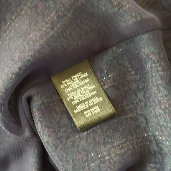 Rebecca Taylor Sleeveless Minnie Floral Chiffon Top‎ Turquoise Blouse Size 2 - Picture 9 of 10